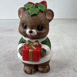 VTG LEFTON MRS. CLAUS MOUSE PORCELAIN CHRISTMAS FIGURINES 3 Inch‎